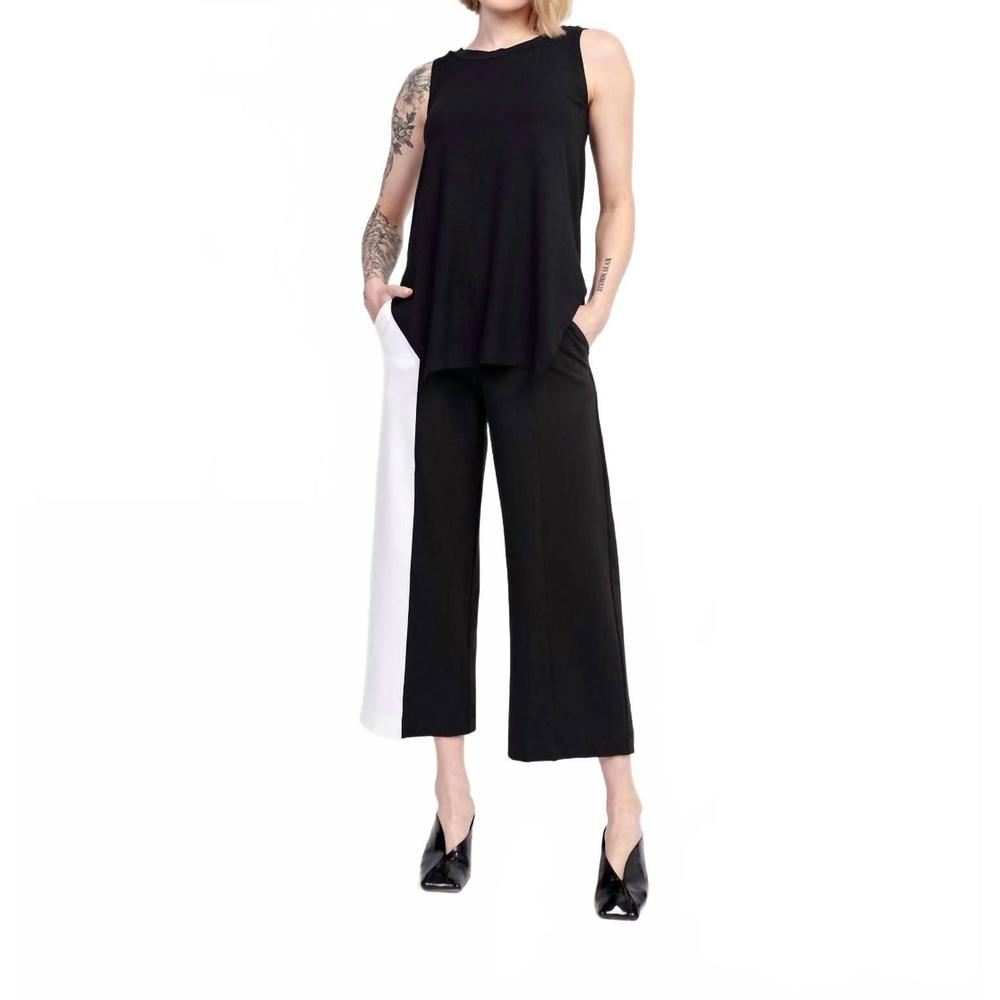 NEW ALEMBIKA essential cutaway tank top in black